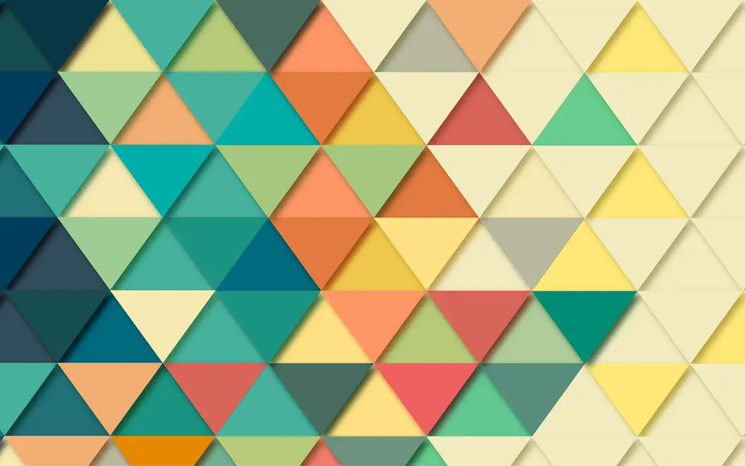 triangles of different colors