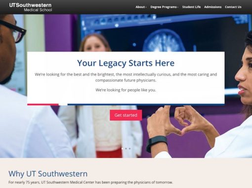 UT Southwestern Medical School Get Started