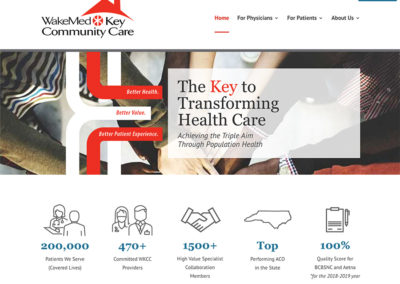 WakeMed Key Community Care Website