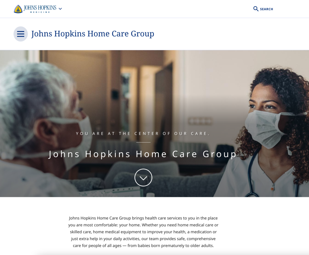 Johns Hopkins Home Care Group Gowan Communications